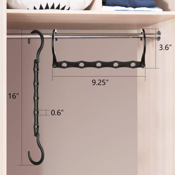 6-Pack Magic Space-Saving Closet Hangers - Image 5