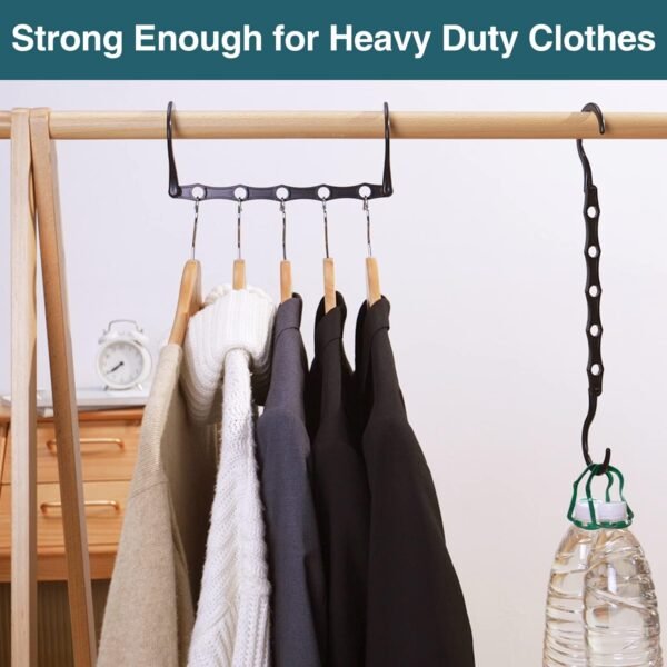 6-Pack Magic Space-Saving Closet Hangers - Image 6