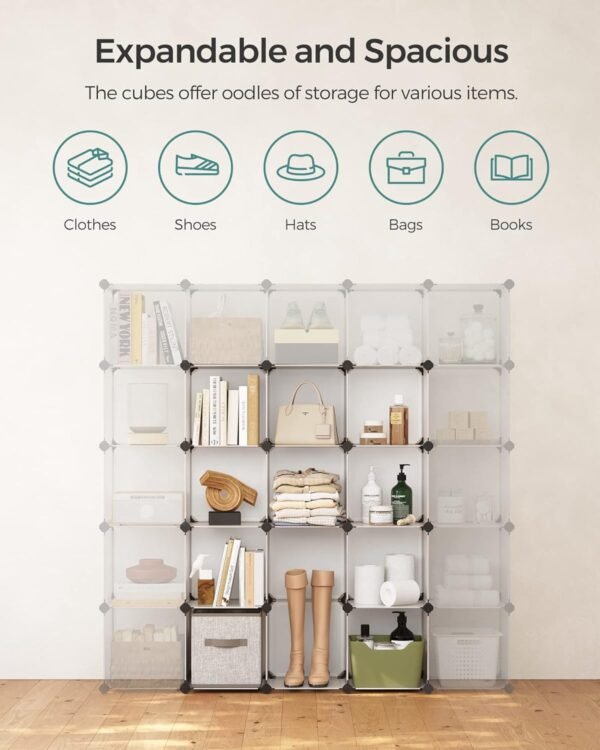 16-Cube Storage Organizer, Modular Shelves - Image 6