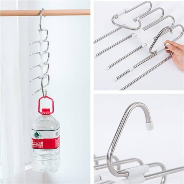 2-Pack Space-Saving Pants Hangers Organizer - Image 7