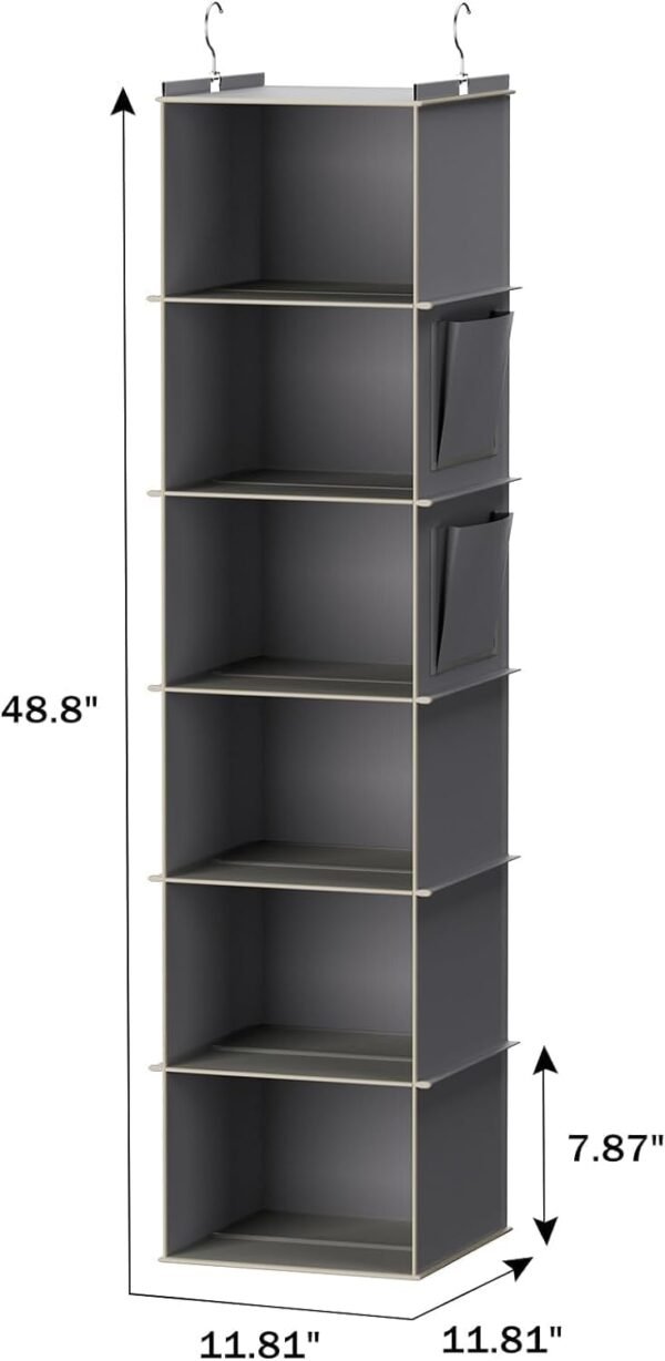 6-Shelf Hanging Closet Organizer Storage - Image 3