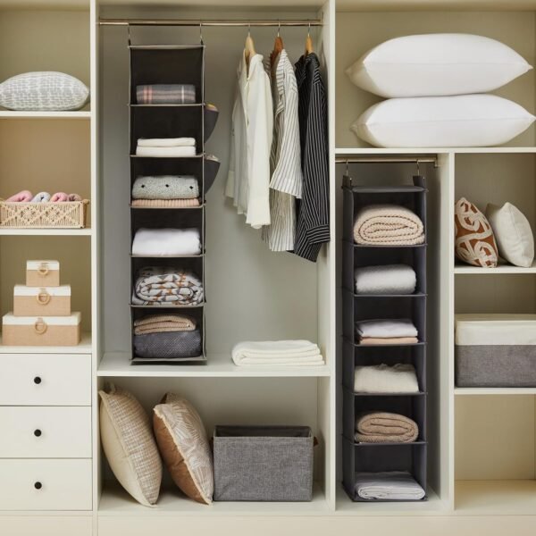 6-Shelf Hanging Closet Organizer Storage - Image 4