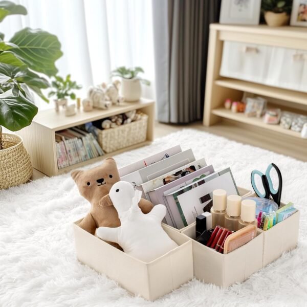 10-Pack Foldable Drawer Organizer Bins - Image 9