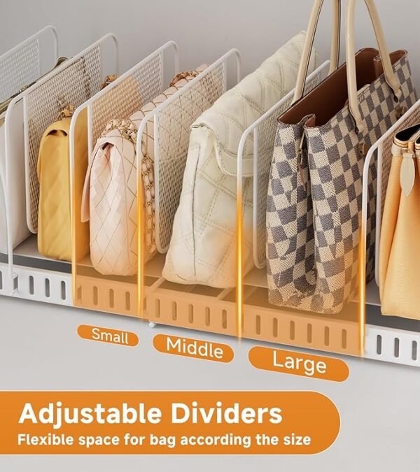 Expandable Purse Organizer with Adjustable Dividers - Image 3