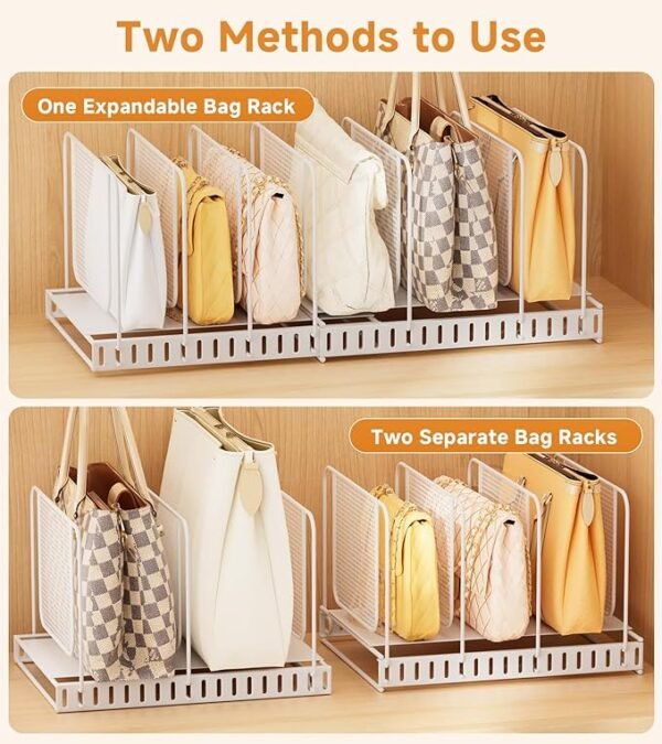 Expandable Purse Organizer with Adjustable Dividers - Image 4