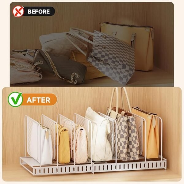 Expandable Purse Organizer with Adjustable Dividers - Image 6