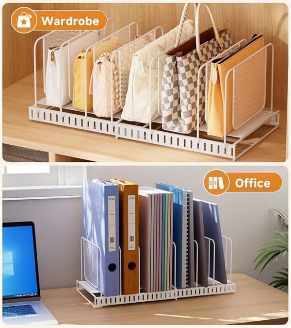 Expandable Purse Organizer with Adjustable Dividers - Image 7