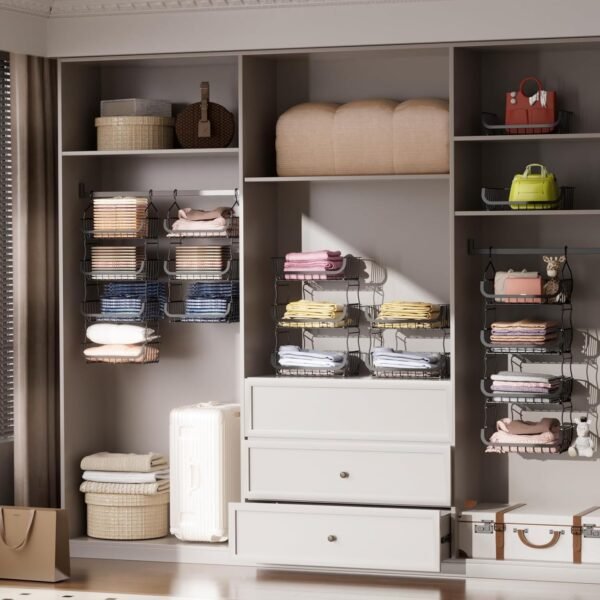4-Tier Metal Hanging Closet Organizer - Image 2