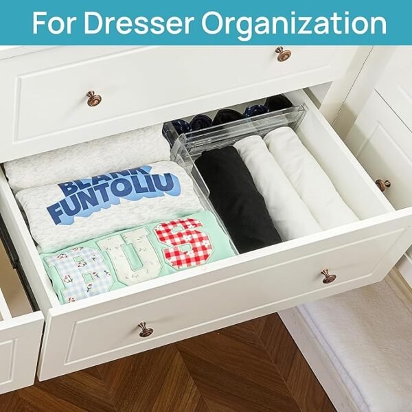 14-Pack Adjustable Clear Drawer Dividers - Image 3