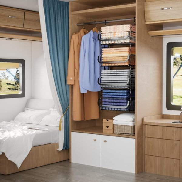 4-Tier Metal Hanging Closet Organizer - Image 7