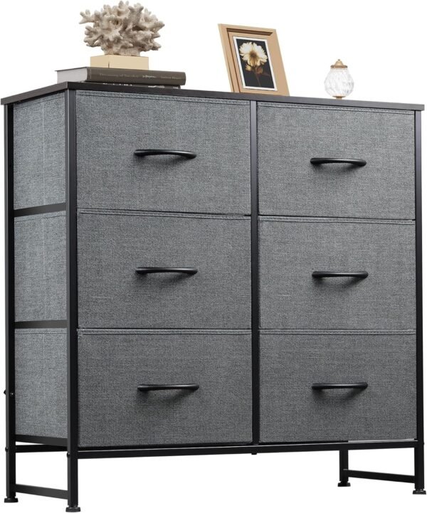 6-Drawer Fabric Dresser Storage Tower