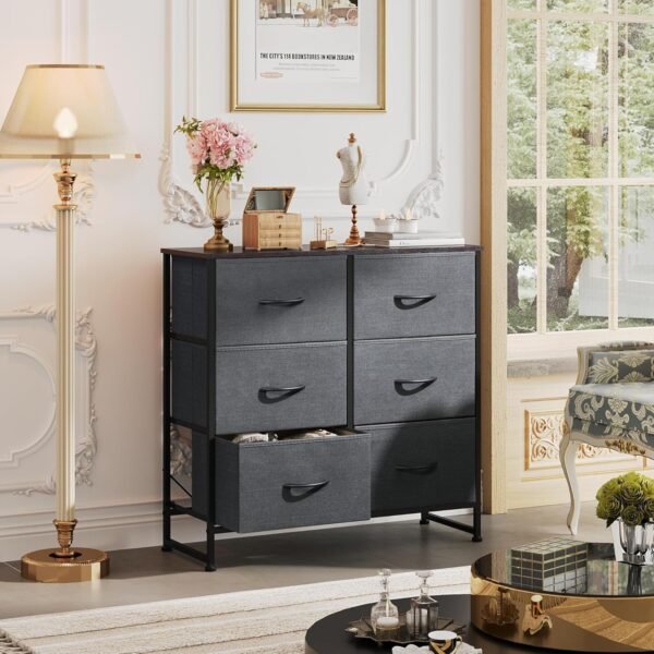 6-Drawer Fabric Dresser Storage Tower - Image 2