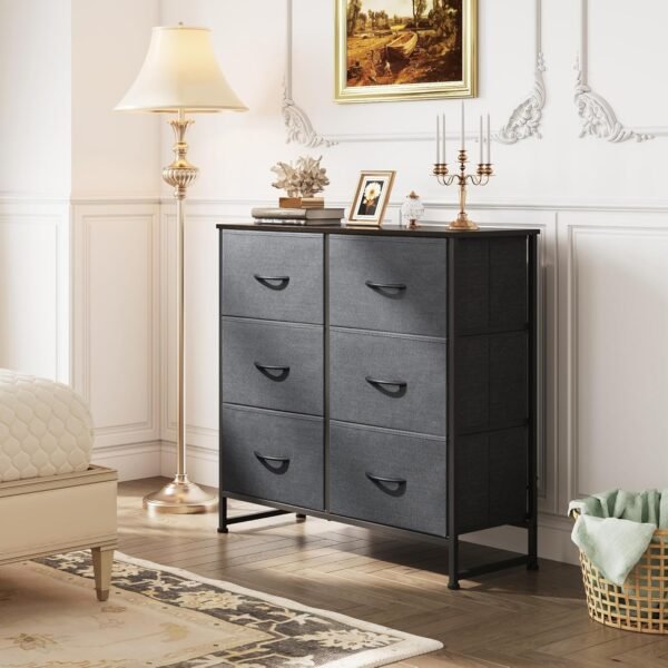 6-Drawer Fabric Dresser Storage Tower - Image 4